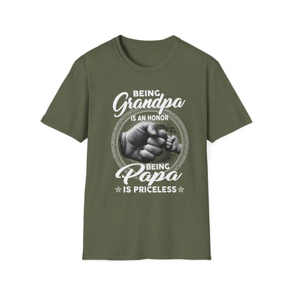 Being Grandpa Is An Honor — Being Papa Is Priceless T-Shirt