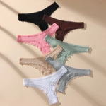 Cotton Lace Thong Set