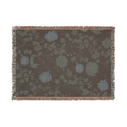 Cozy Floral Woven Blanket | Warm Throw for Home Decor, Gift for Her, Bohemian Style, Picnic Blanket, Cozy Home Essentials