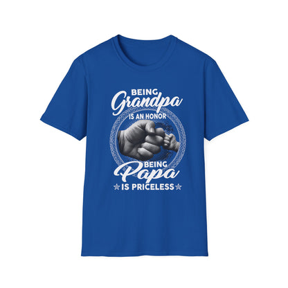 Being Grandpa Is An Honor — Being Papa Is Priceless T-Shirt