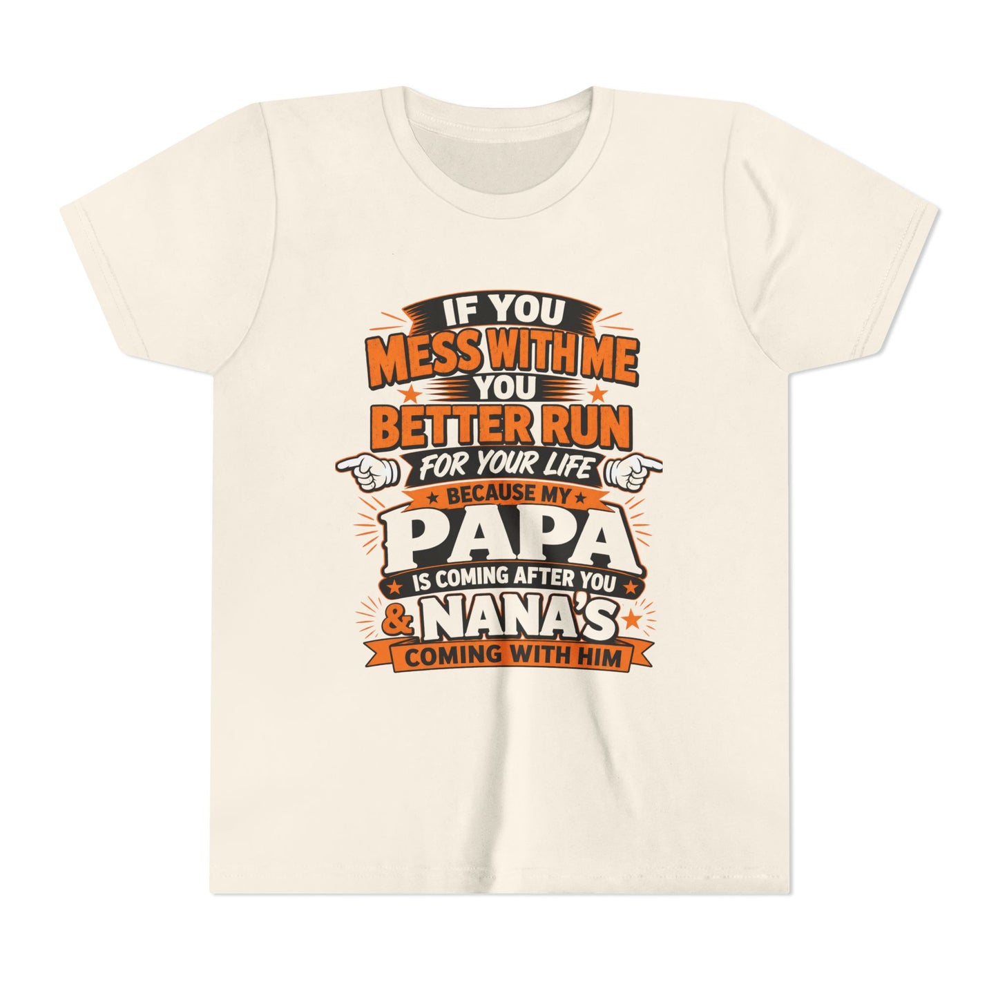 Mess With Me? Run For Your Life Youth Tee | Funny Shirt
