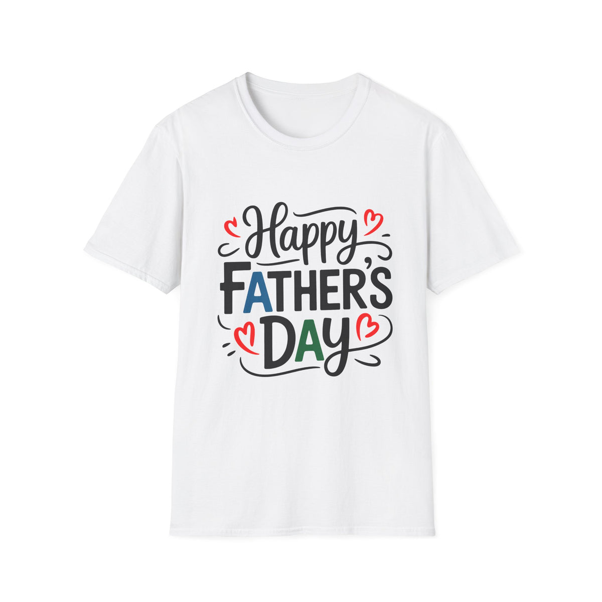 Camiseta ligera del Día del Padre con texto manuscrito