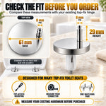Top-Fix Toilet Seat Hinge Bolts