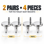 Top-Fix Toilet Seat Hinge Bolts