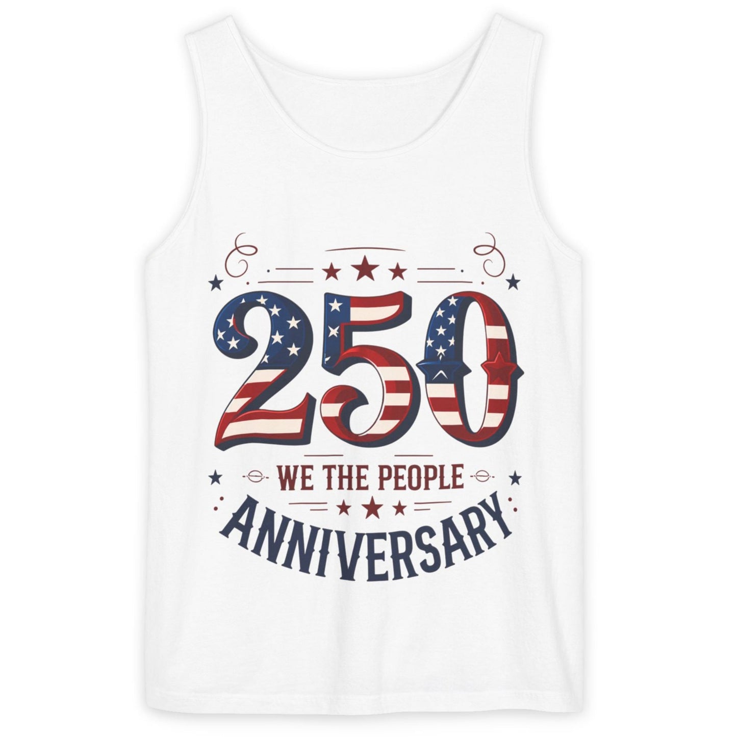 250 Anniversary Stars & Stripes We The People Tank Top | Patriotic USA