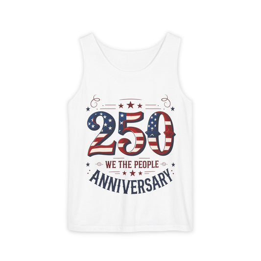 250 Anniversary Stars & Stripes We The People Tank Top | Patriotic USA