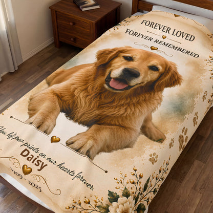 Personalized Pet Memorial Blanket – Forever Loved