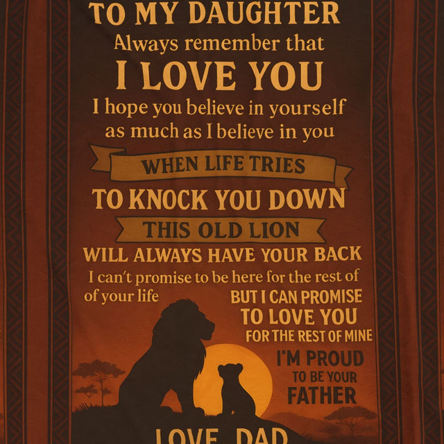 Daughter Love Keepsake Blanket