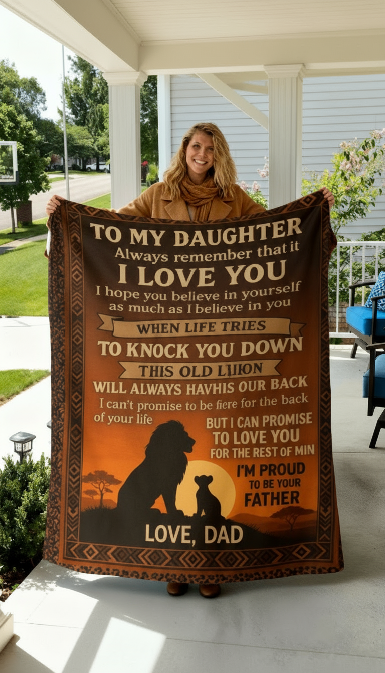 Daughter Love Keepsake Blanket