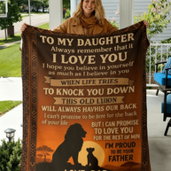 Daughter Love Keepsake Blanket