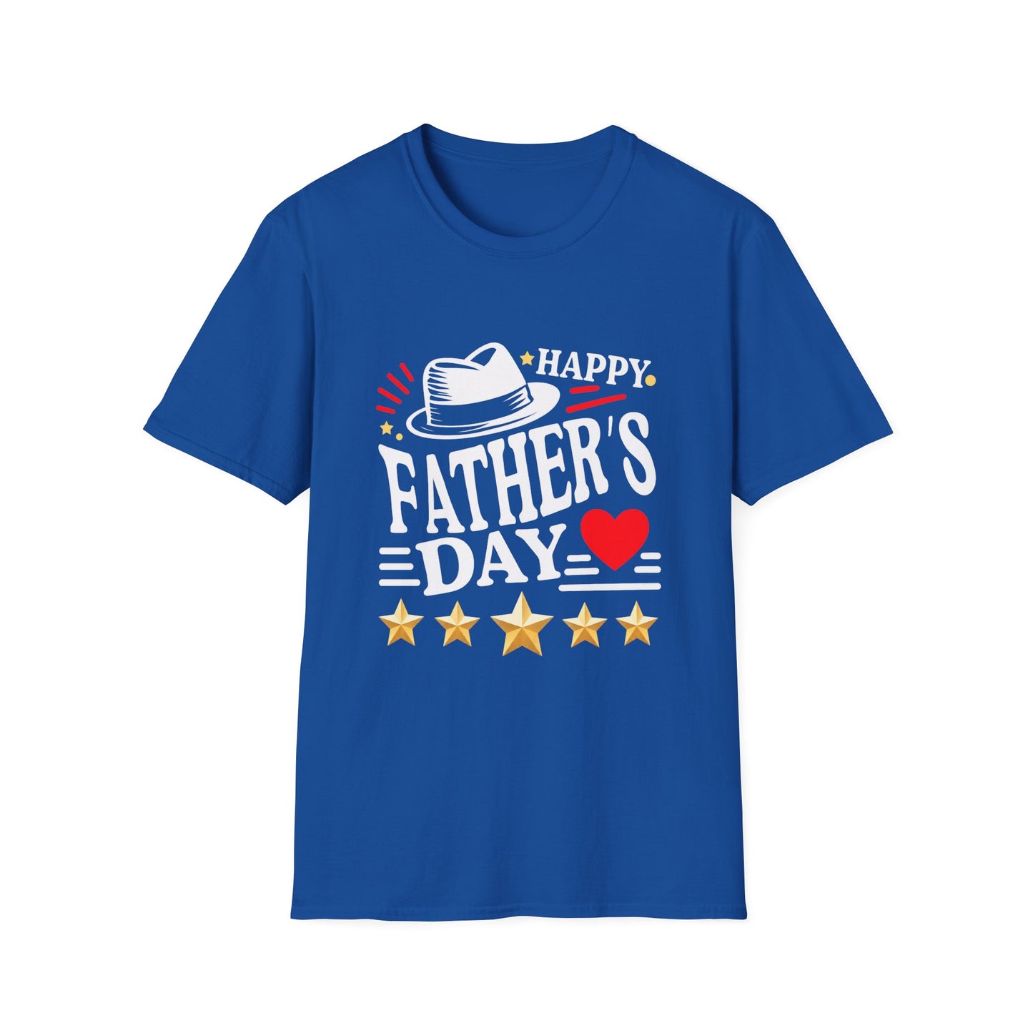 Happy Father's Day heart and stars T-Shirt | Father's Day Tee