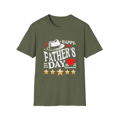 Happy Father's Day heart and stars T-Shirt | Father's Day Tee