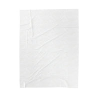 The back side of the blanket, white color