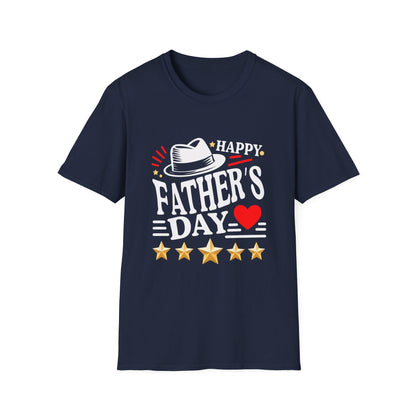 Happy Father's Day heart and stars T-Shirt | Father's Day Tee