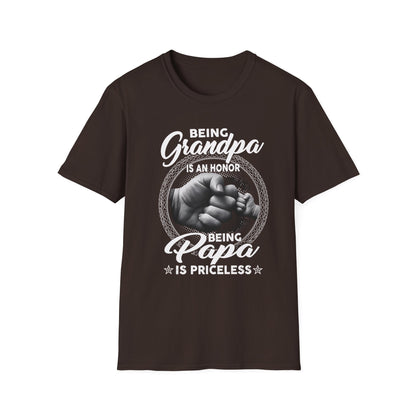 Being Grandpa Is An Honor — Being Papa Is Priceless T-Shirt