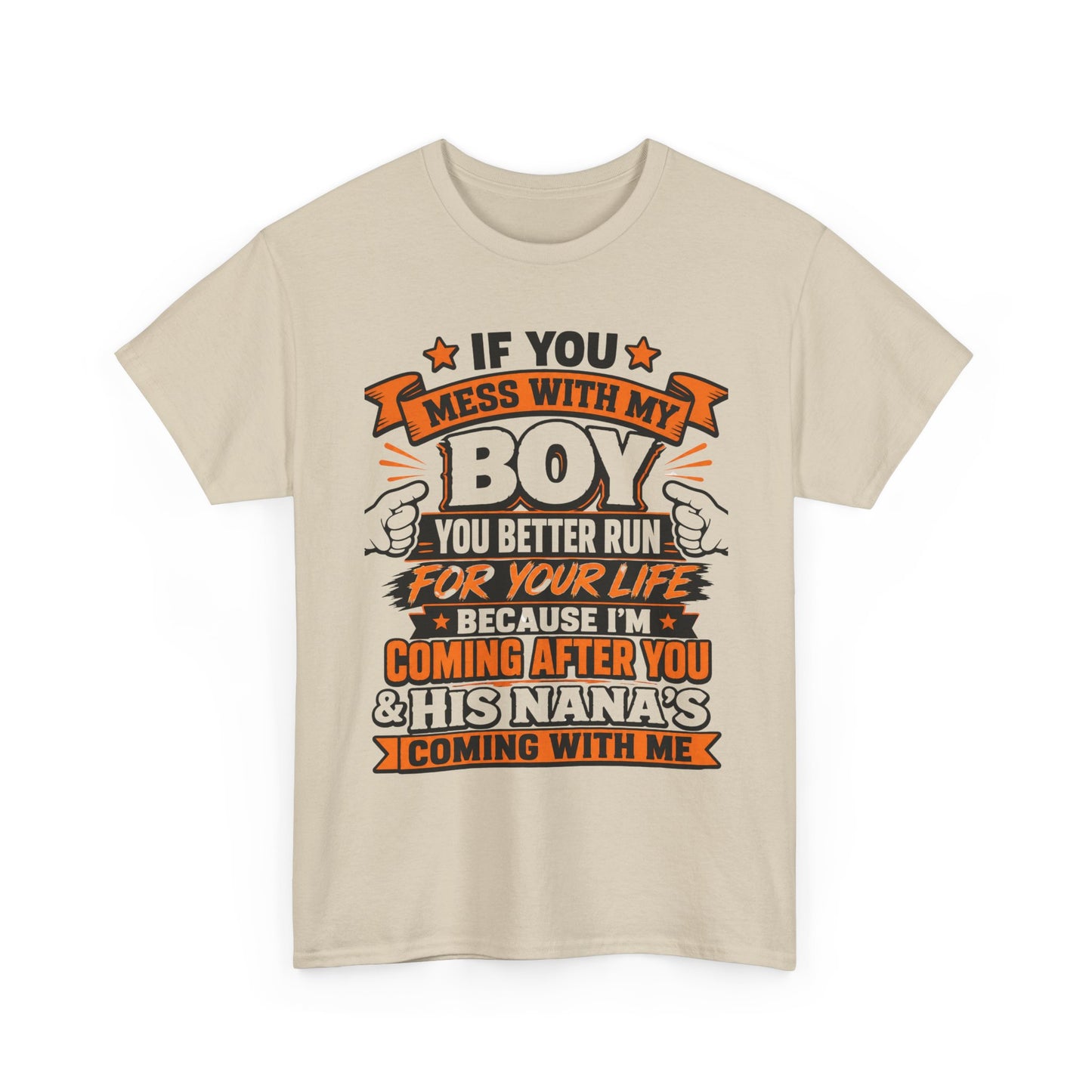 Mess With My Boy T-Shirt | Protective Mom Dad Shirt, Funny Graphic Tee