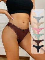 Cotton Lace Thong Set