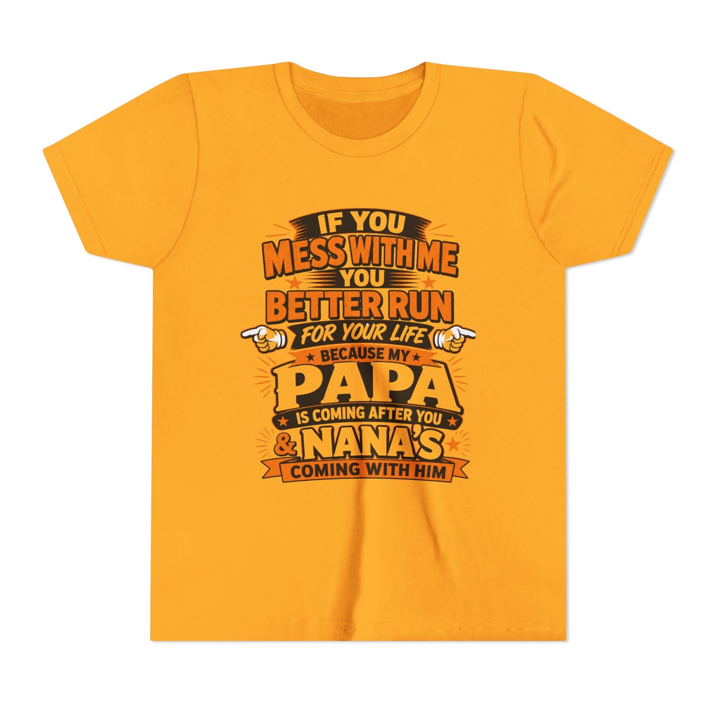 Mess With Me? Run For Your Life Youth Tee | Funny Shirt