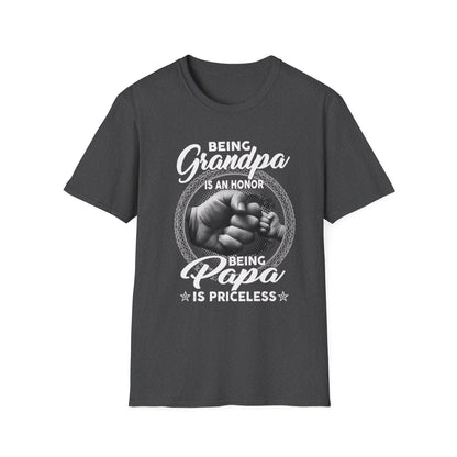 Being Grandpa Is An Honor — Being Papa Is Priceless T-Shirt