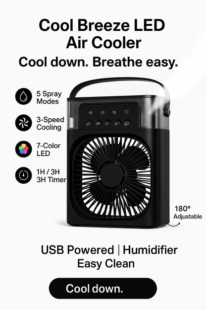 Cool Breeze LED Air Cooler