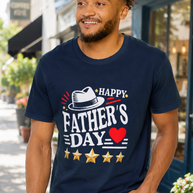 Happy Father's Day heart and stars T-Shirt | Father's Day Tee