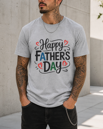 Happy Father’s Day Handwritten Tee — Lightweight Dad T-Shirt