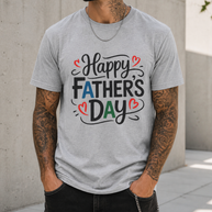 Camiseta ligera del Día del Padre con texto manuscrito
