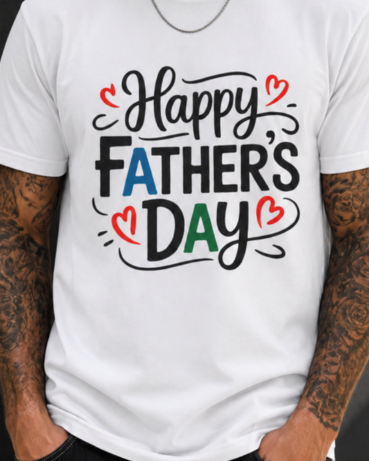 Happy Father’s Day Handwritten Tee — Lightweight Dad T-Shirt