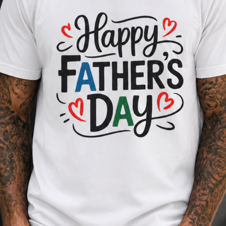 Happy Father’s Day Handwritten Tee — Lightweight Dad T-Shirt