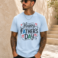 Camiseta ligera del Día del Padre con texto manuscrito