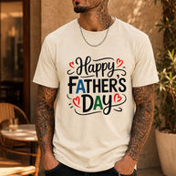 Camiseta ligera del Día del Padre con texto manuscrito