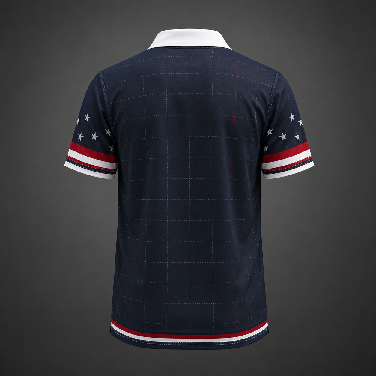 250 Years USA Crest Stars and Stripes Polo Shirt | Patriotic Americana