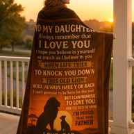 Daughter Love Keepsake Blanket