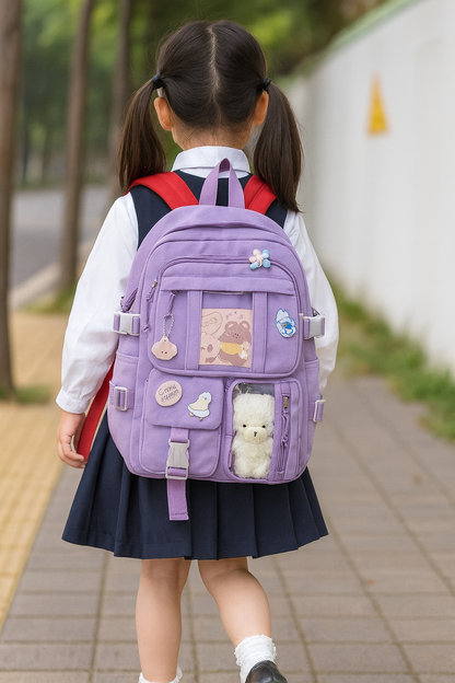 Chic Colorful School Backpack