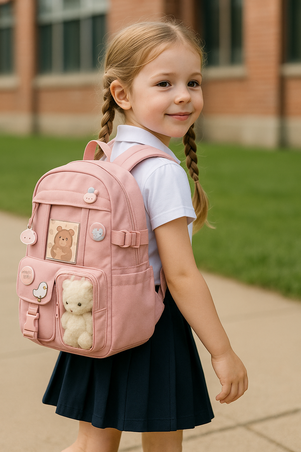 Chic Colorful School Backpack