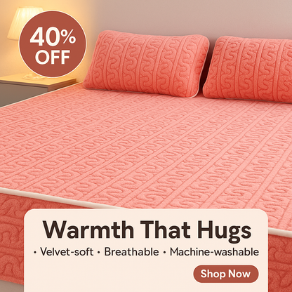 Cozy Velvet Winter Bedspread