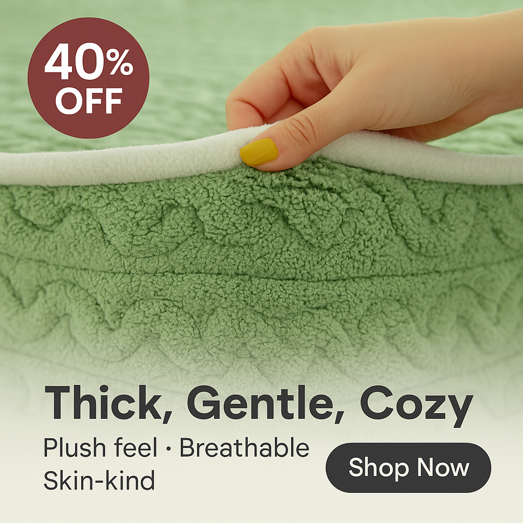 Cozy Velvet Winter Bedspread