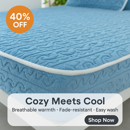 Cozy Velvet Winter Bedspread