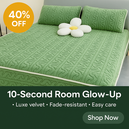 Cozy Velvet Winter Bedspread