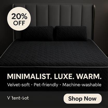 Cozy Velvet Winter Bedspread