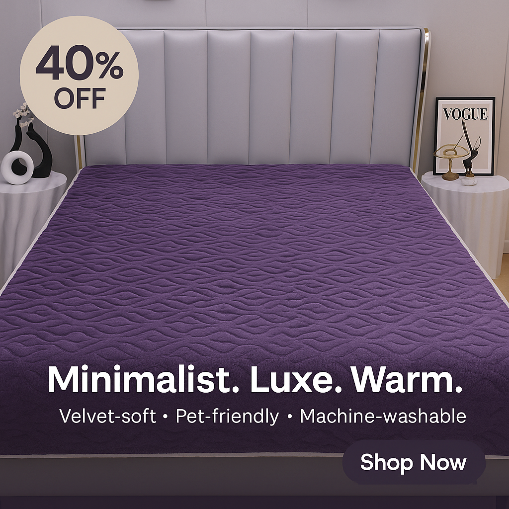 Cozy Velvet Winter Bedspread