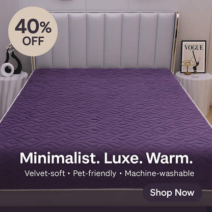 Cozy Velvet Winter Bedspread