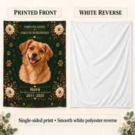 Forever Loved, Forever Remembered™ — Personalized Pet Memorial Blanket