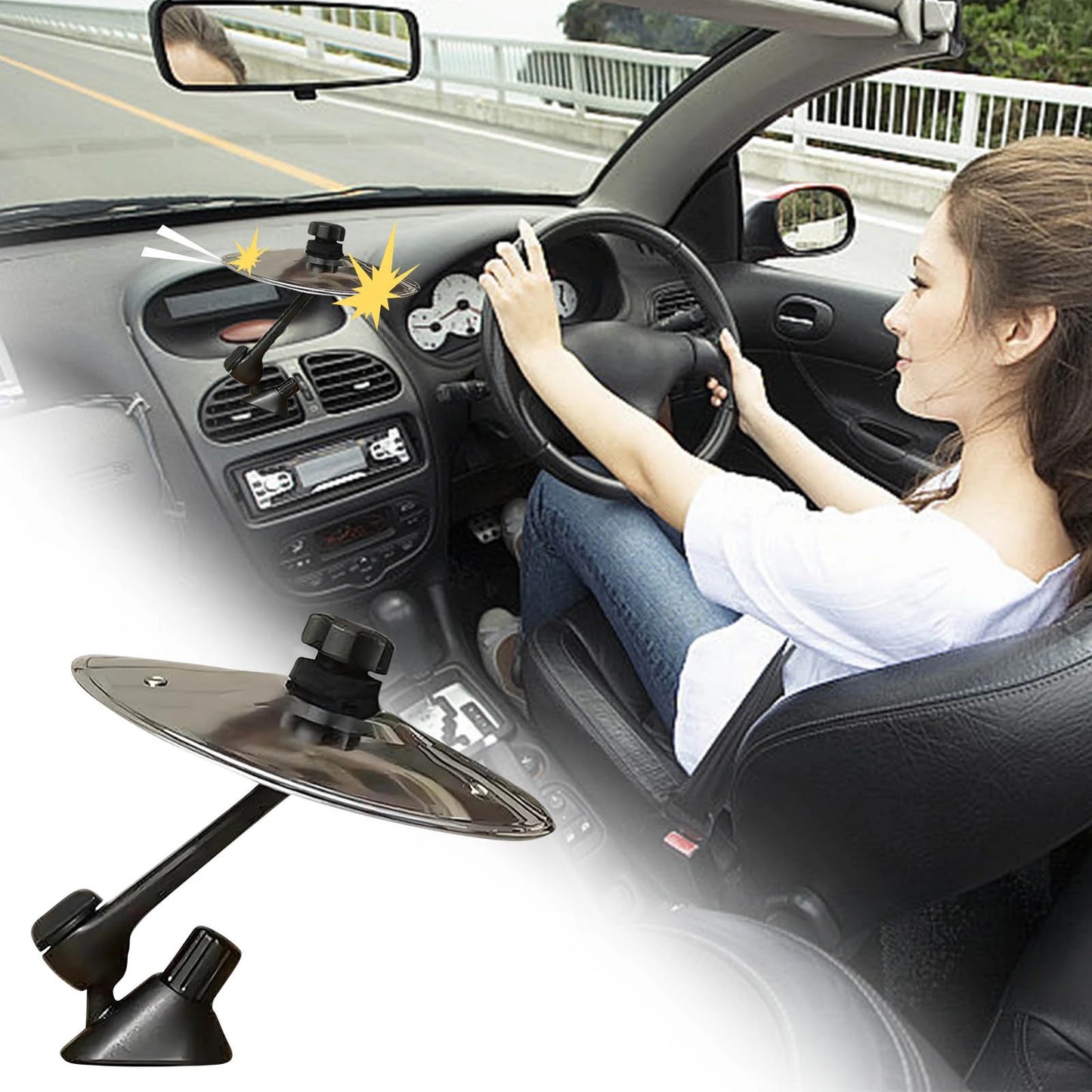 Mini Cymbal Car Decor