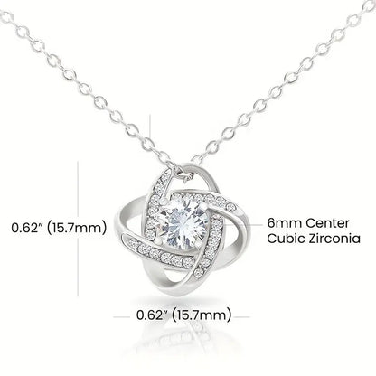 A Sparkling Gift of Love – Love Knot Necklace for Your Precious Daughter