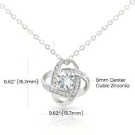 Un regalo brillante de amor – Collar Nudo de Amor para tu preciosa hija