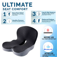 Cojín de asiento de espuma viscoelástica ComfortCore
