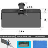 Polarized Clip-On Anti-Glare Car Visor