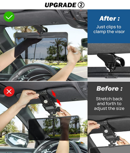 Polarized Clip-On Anti-Glare Car Visor