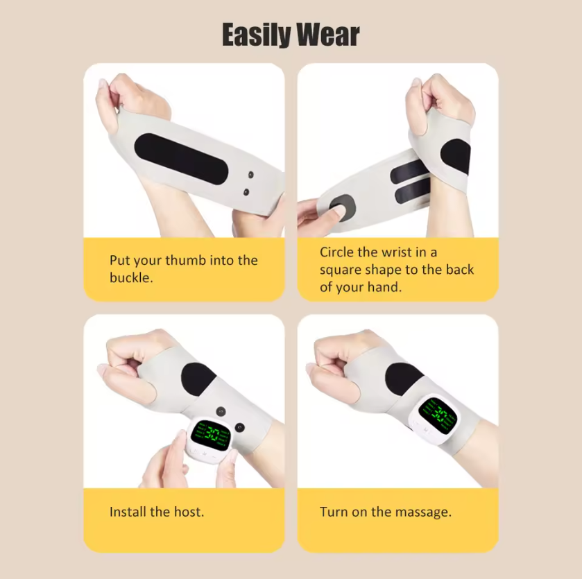 ComfortWave Cordless Wrist Massager Pad Pro
